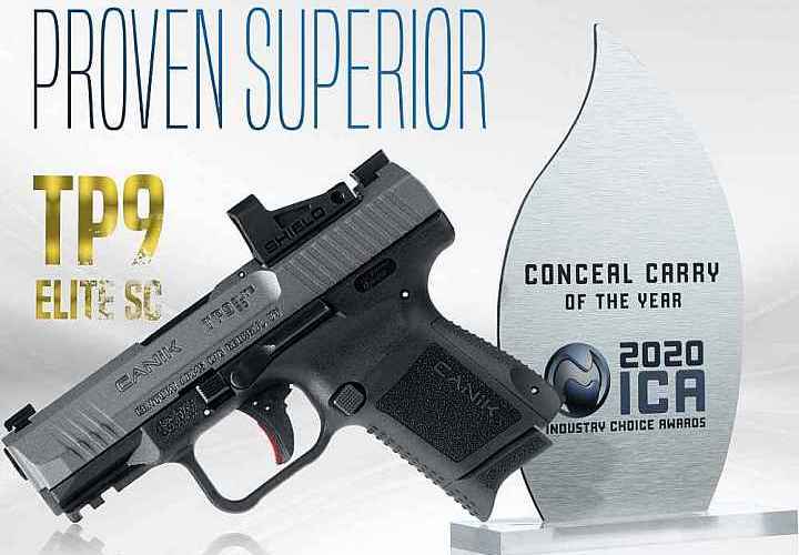 Canik Wins ICA 2020 Concealed Carry Pistol of the Year